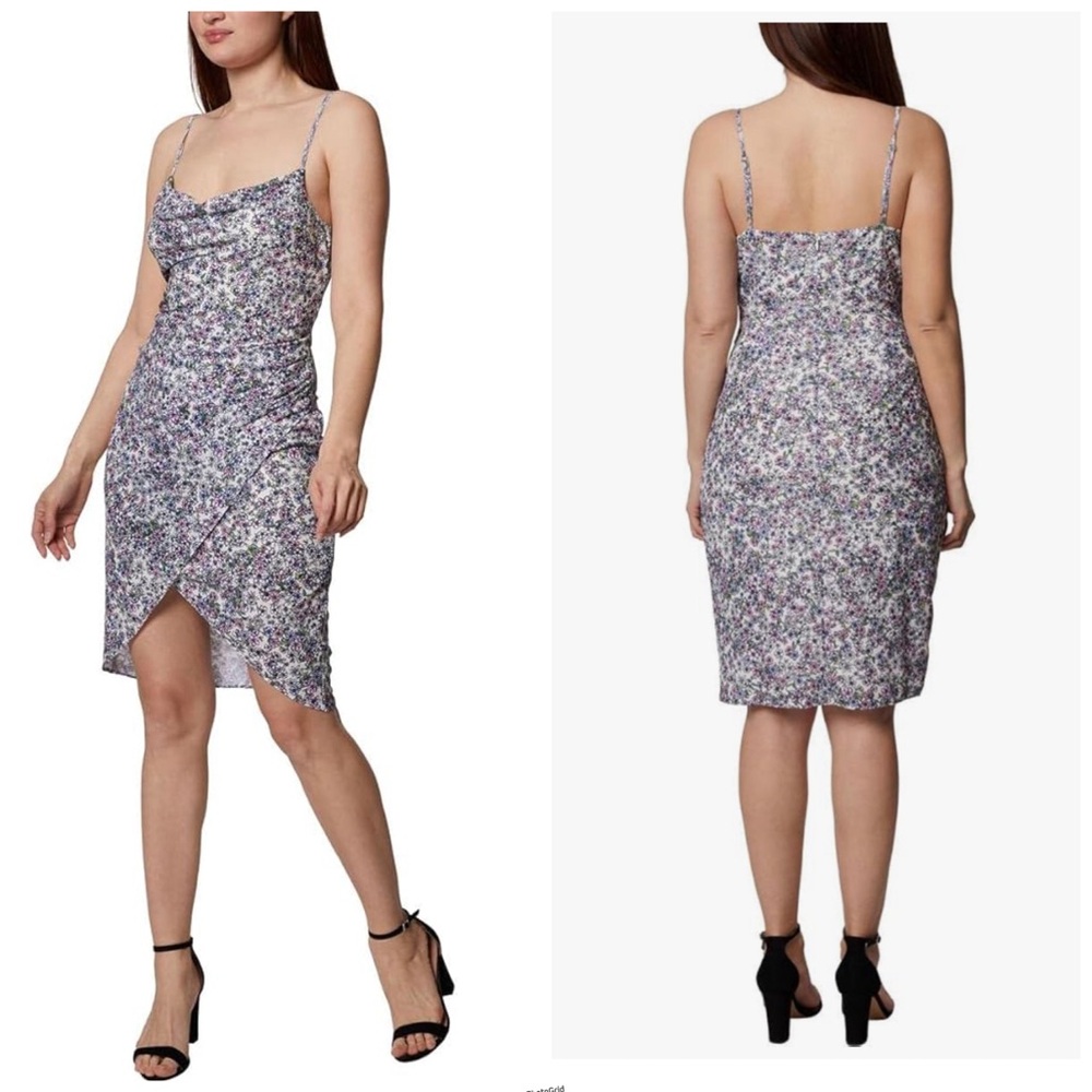 Revolve Bcbgeneration Floral Spaghetti Strap Slip… - image 1